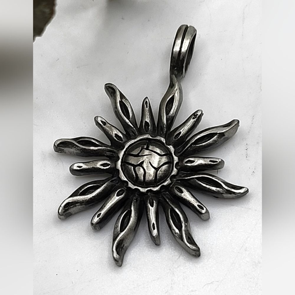 "5/$40" Pewter Finish Sun Pendant